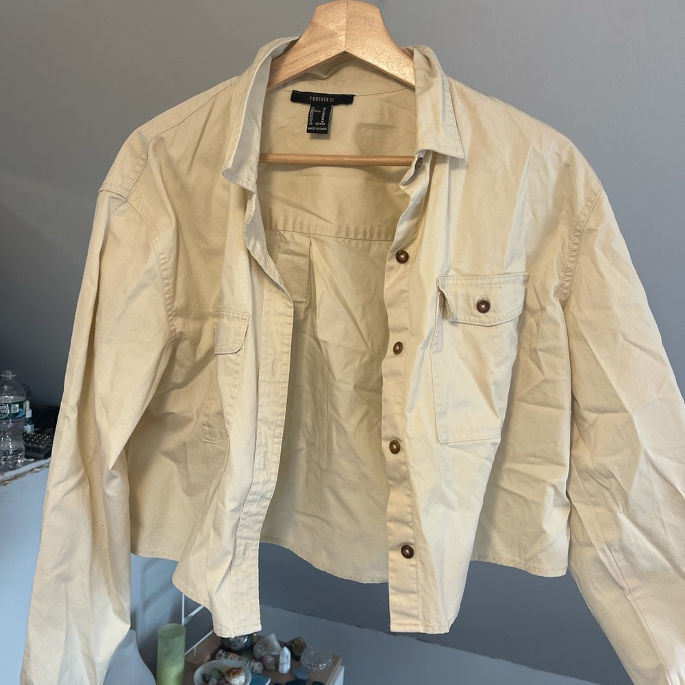 Forever 21 Cropped Overshirt